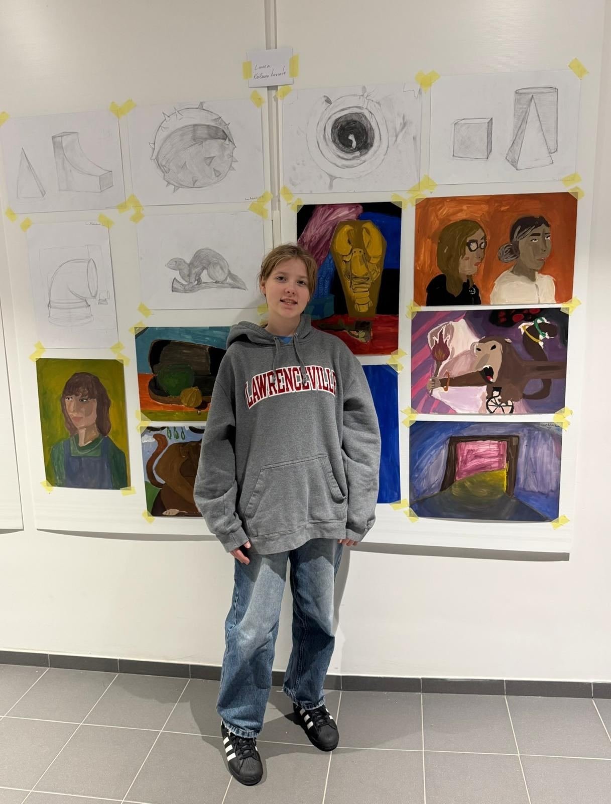 Hanging the portrait wall