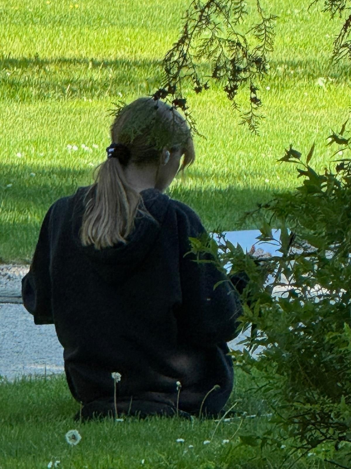 In the park, before I started drawing